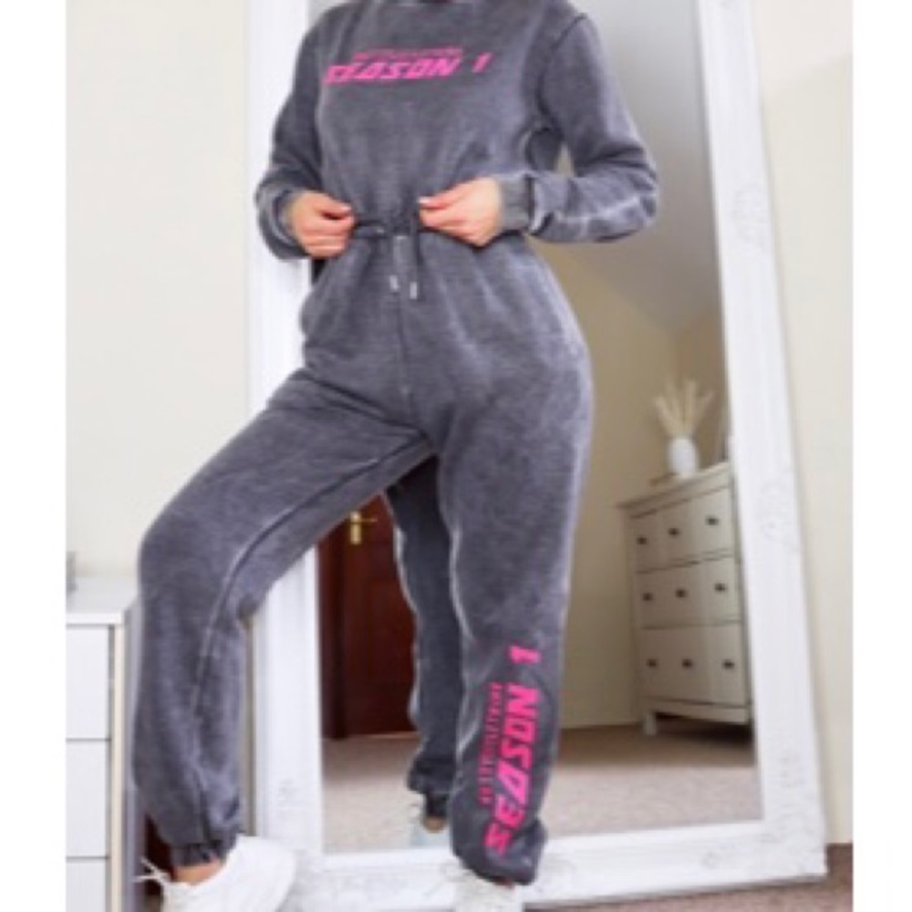 Charcoal grey jumpsuit